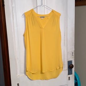 Dressy yellow tank top